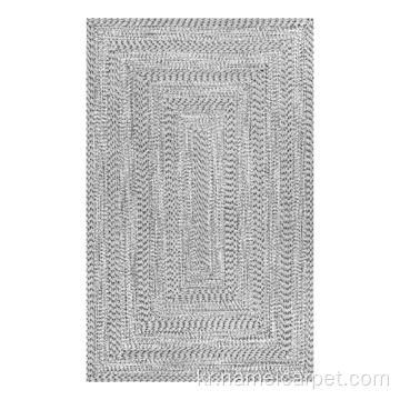 PP 꼰 짠 파티오 방수 외부 양탄자 카펫